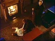 You can't really see it here, but trust me, it's gorgeous. Ther must be a backstory on this stake. I wish we'd gotten the backstory.