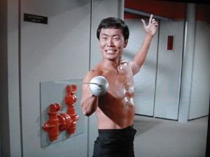 star trek sulu-in-sword-play-george-takei-in-