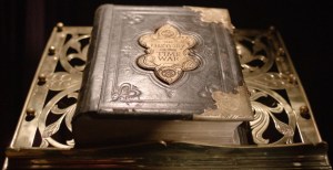 Suspension of disbelief and everything, but it was pretty funny that Clara opened the book to exactly the right page.