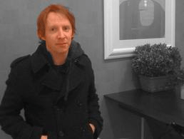 Paul Murray: looking as uncomfortable as the teenagers in his novel. But, he's amazing, so it's all good.