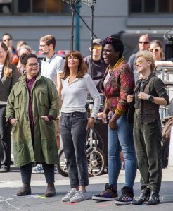 51854885 Melissa McCarthy, Kristen Wiig, and Kate McKinnon spotted on the set of "Ghostbusters" in New York City, New York on September 19, 2015. The film is said to be released in 2016. Melissa McCarthy, Kristen Wiig, and Kate McKinnon spotted on the set of "Ghostbusters" in New York City, New York on September 19, 2015. The film is said to be released in 2016. FameFlynet, Inc - Beverly Hills, CA, USA - +1 (818) 307-4813